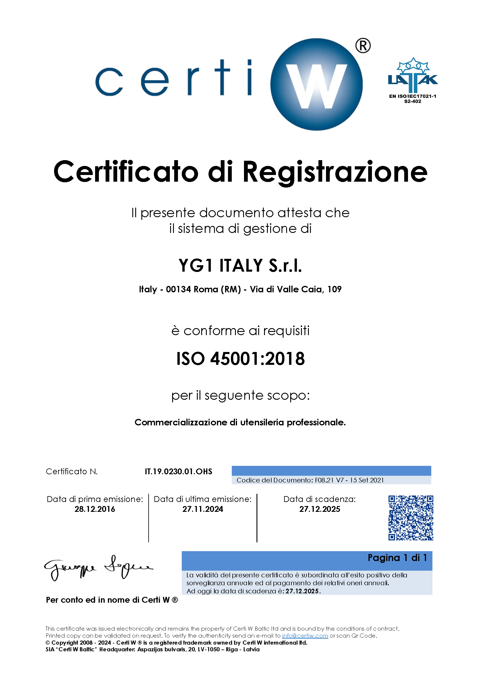 ISO 45001:2018